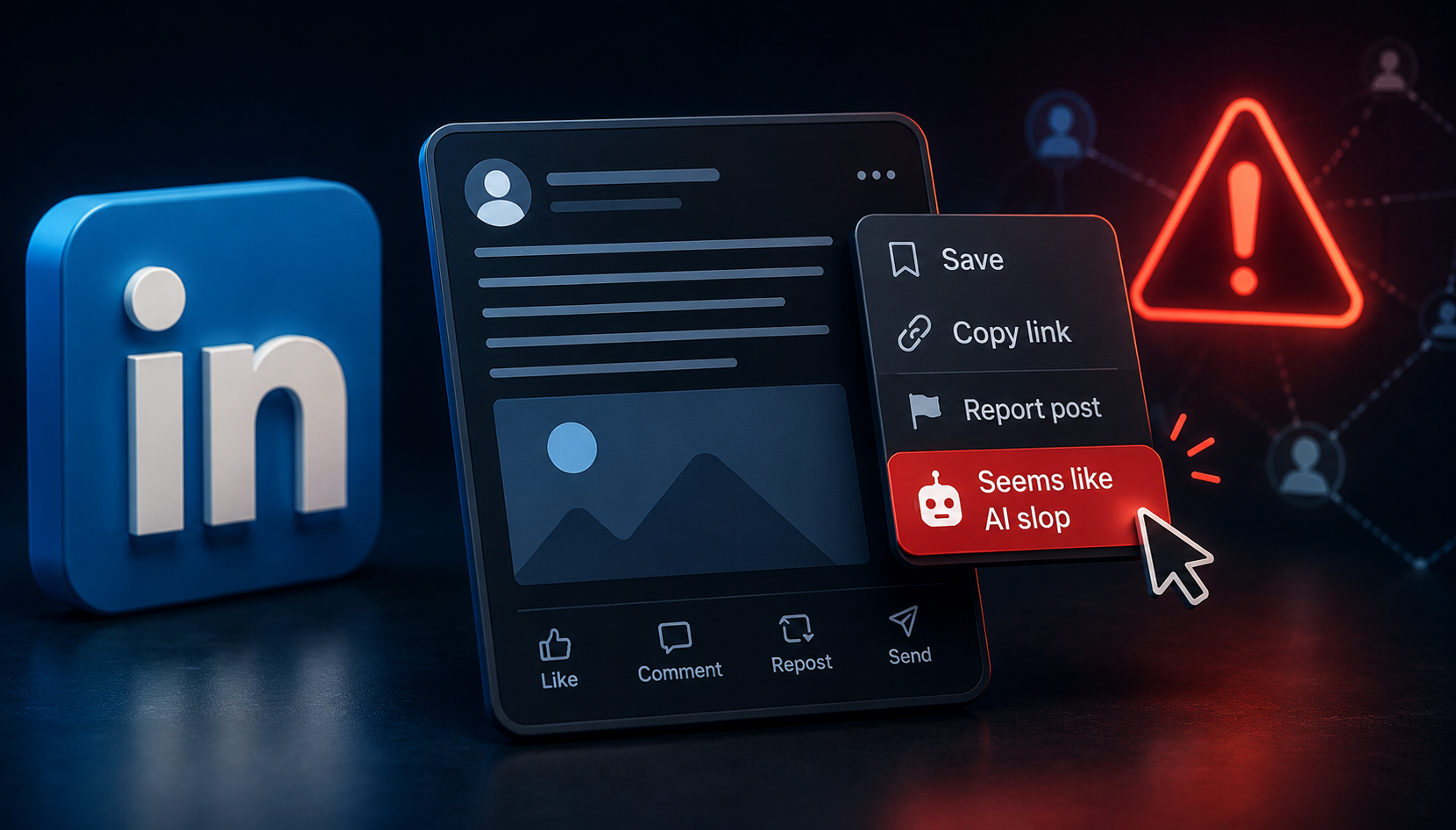 LinkedIn Now Lets Anyone Report Your Post as AI-Generated